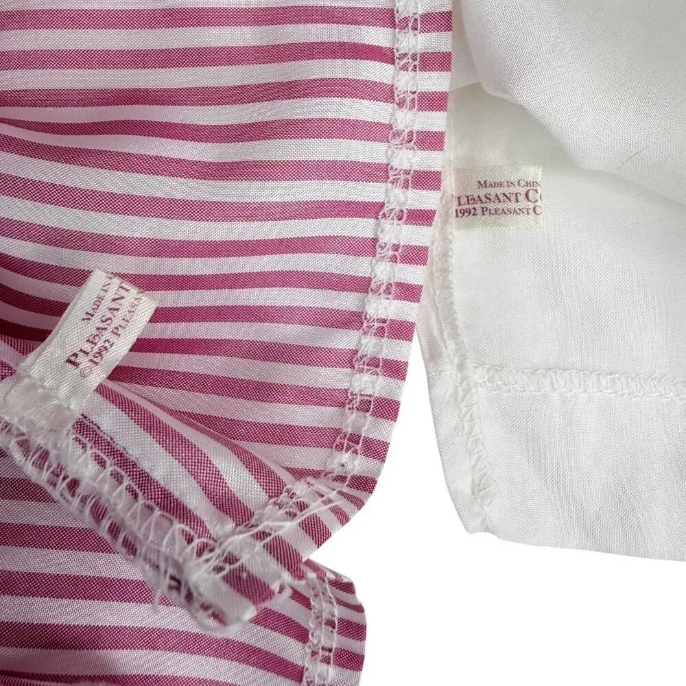 American Girl Samantha Birthday Dress Pink Pleasant Co 1992 Lacy Pinafore Apron